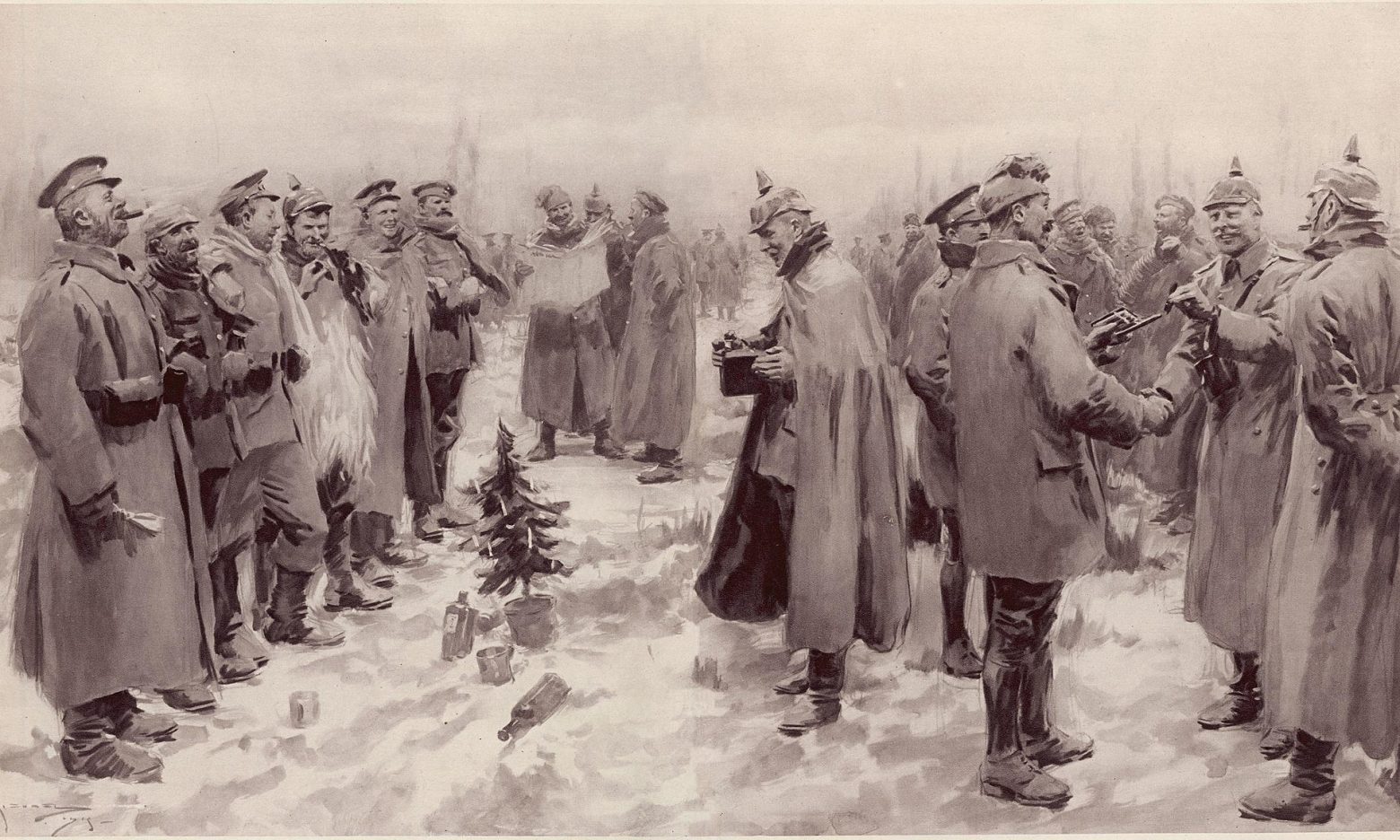 Δυτικό Μέτωπο - Η θρυλική ανακωχή των Χριστουγέννων του 1914