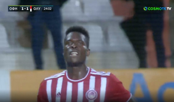 Άμεση απάντηση με Σισέ και 1-1 για τον Ολυμπιακό