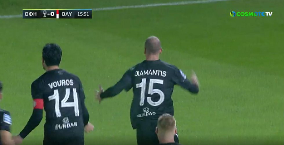 Γκολ του Διαμαντή και 1-0 ο ΟΦΗ (vid)