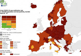 ECDC – Τι δείχνουν τα μαθηματικά μοντέλα για την επικράτηση της «Ομικρον» στην Ευρώπη