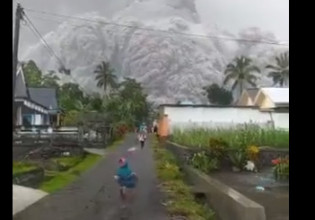 Σοκαριστικά βίντεο από την έκρηξη του ηφαιστείου Σεμέρου – Τρέχουν να σωθούν οι κάτοικοι