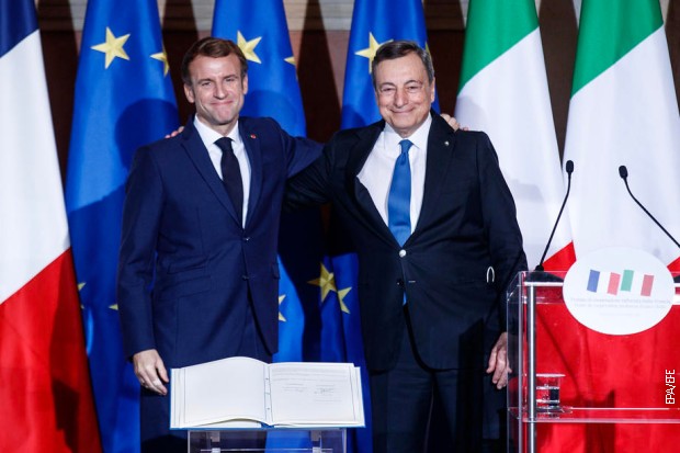 Συμφωνία Κουιρινάλε - Η συμμαχία Γαλλίας - Ιταλίας εναντίον του άξονα Γερμανίας - Τουρκίας
