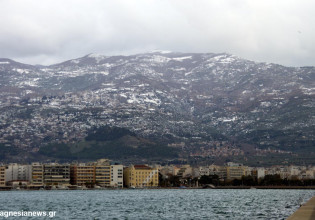 Μαγνησία – Χιονόπτωση στο Πήλιο – Θυελλώδεις άνεμοι πνέουν στην περιοχή
