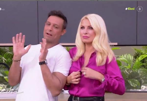 Ελένη Μενεγάκη – Το… ατύχημα στον «αέρα» με το ξεκούμπωτο πουκάμισο – Η αντίδραση του Σάββα Πούμπουρα