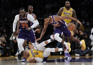 Οι Σανς «λύγισαν» τους ελλιπείς Λέικερς (90-108), ζόρικη νίκη για τους Μάβερικς (114-102)