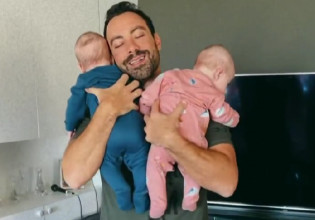 Σάκης Τανιμανίδης – Ταΐζει τις κόρες του και «λιώνει»