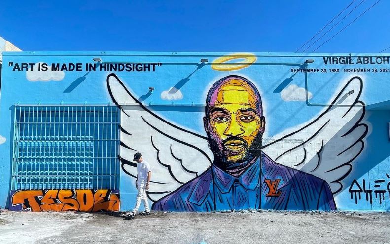 Τοιχογραφία φόρος τιμής στον Virgil Abloh στο Μαϊάμι