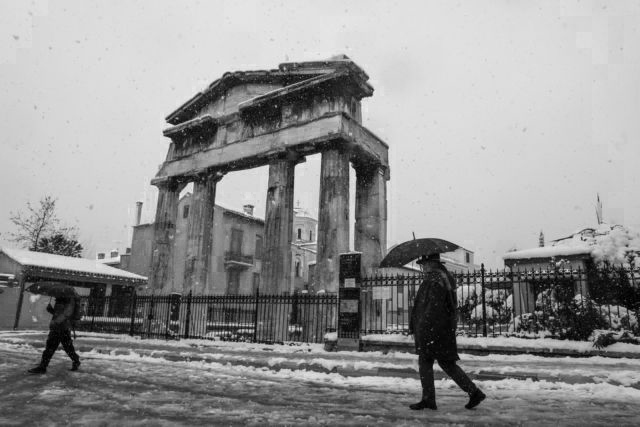 Όταν ο χιονιάς «επισκέφθηκε» την Αθήνα του Μεσοπολέμου