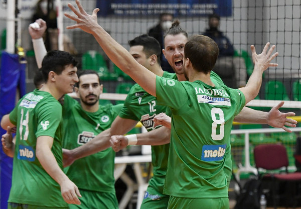 Παναθηναϊκός – Χόροντοκ 3-2 – Οι «πράσινοι» στα προημιτελικά του CEV Challenge Cup