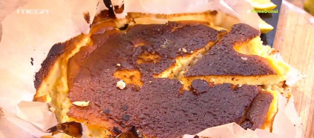 Ο Τίμος Ζαχαράτος ετοιμάζει ζουμερό βασκικό cheesecake