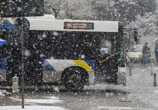 Κακοκαιρία «Ελπίδα»: Αποσύρονται λεωφορεία και τρόλεϊ από ους δρόμους της Αττικής