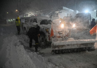Κακοκαιρία «Ελπίδα»: Στο έλεος του χιονιά Φθιώτιδα και Βοιωτία – Με αλυσλιδες η κυκλοφορία