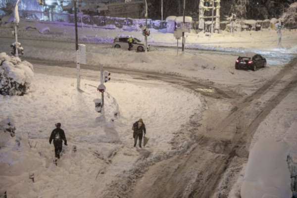 Κακοκαιρία «Ελπίδα»: Κλειστή η Εθνική Οδός Αθηνών – Λαμίας