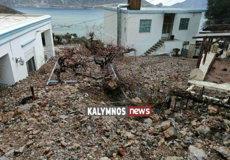 Κάλυμνος – Μεγάλες καταστροφές από την κακοκαιρία – Στο νησί ο Λέκκας