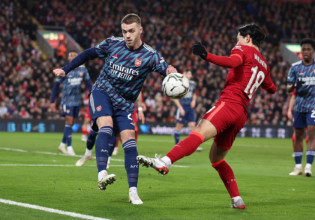 Λίβερπουλ – Άρσεναλ 0-0 – Οι «κανονιέρηδες» άντεξαν με 10 παίκτες στο Άνφιλντ