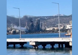 Ελευσίνα: Φωτιά στα διυλιστήρια