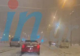 Κακοκαιρία «Ελπίδα»: Το έστρωσε στο κέντρο της Αθήνας – Με δυσκολία η κίνηση των οχημάτων