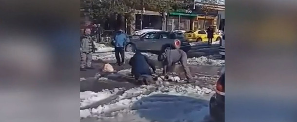 Πολίτες προσπάθησαν να σώσουν σκυλάκι που έπαθε ηλεκτροπληξία από καλώδια στον δρόμο