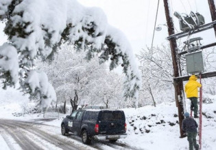 Κακοκαιρία «Ελπίδα»: Πάνω από 3.000 νοικοκυριά παραμένουν χωρίς ρεύμα