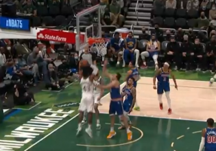 «Τρελάθηκε» ο Γιάννης με το απίθανο κάρφωμα του Θανάση