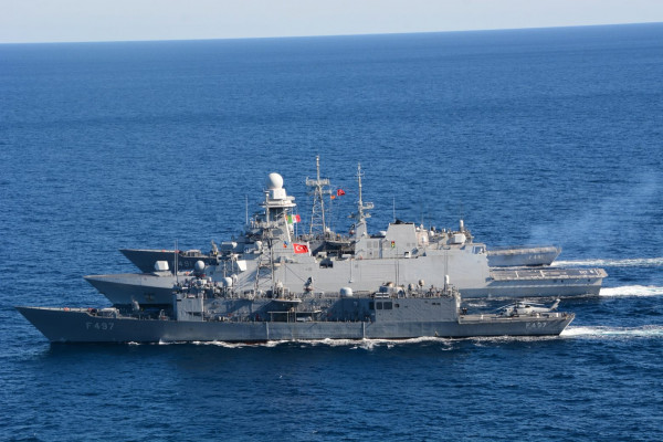 Τουρκία: Συνεκπαίδευση τουρκικών πολεμικών πλοίων με ιταλικό πολεμικό στην Ανατολική Μεσόγειο