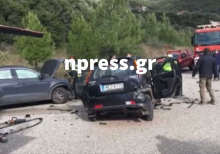 Ναύπακτος – Σφοδρή σύγκρουση δύο αυτοκινήτων – Σοβαρά τραυματίας ένας ηλικιωμένος