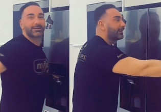 Νίκος Κοκλώνης – Το αστείο βίντεο με την μάχη του με το… ψυγείο