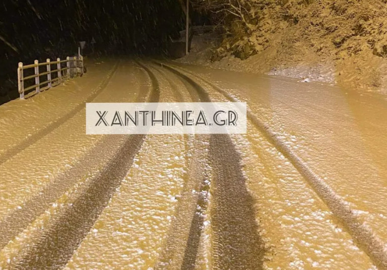 Κακοκαιρία «Ελπίδα»: Ντύθηκε στα λευκά η Ξάνθη – Δείτε εικόνες και βίντεο