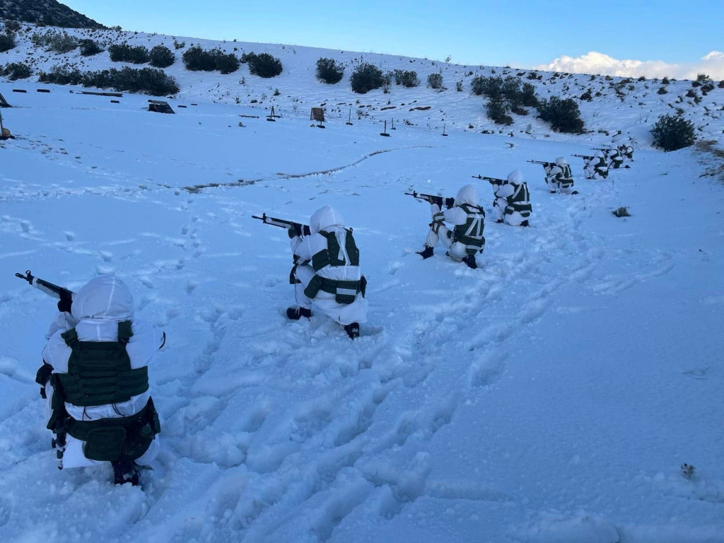 Oι Ευέλπιδες στα χιόνια – Εντυπωσιακές εικόνες από τη χειμερινή εκπαίδευση της Σχολής Ευελπίδων