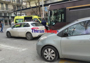 Θεσσαλονίκη: Τροχαίο με λεωφορείο του ΟΑΣΘ και ΙΧ – Μια τραυματίας
