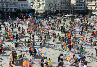 Πάτρα: Ποδηλατάδα μεταμφιεσμένων στους δρόμους της πόλης