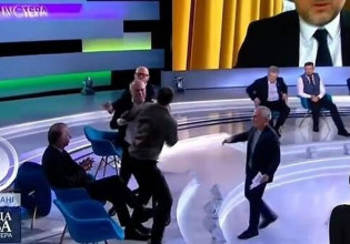 Ουκρανία: Γροθιές στον τηλεοπτικό αέρα μεταξύ δημοσιογράφου και φιλορώσου βουλευτή