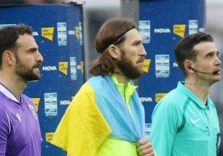 Με σημαία της Ουκρανίας ο Τσιγκρίνσκι