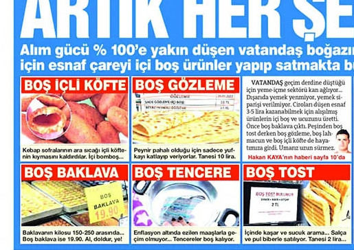 Τουρκία: Πωλούν άδειο μπακλαβά και τοστ – Μικραίνουν τις μερίδες τα εστιατόρια