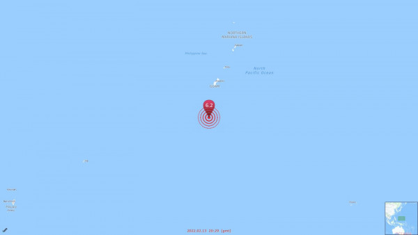 Γκουάμ: Σεισμός 6,2 βαθμών στο χωριό Μερίζο, ανακοίνωσε το USGS