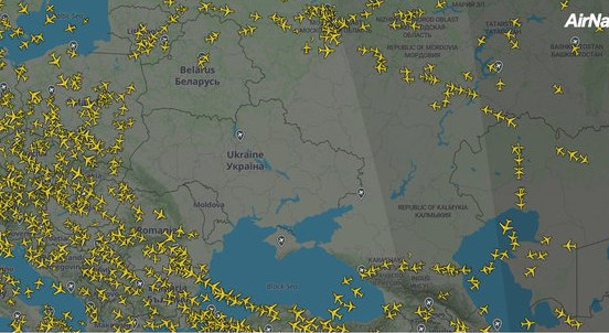 Πόλεμος στην Ουκρανία:  Ποιες χώρες έχουν κλείσει τον εναέριο χώρο της στα ρωσικά αεροσκάφη