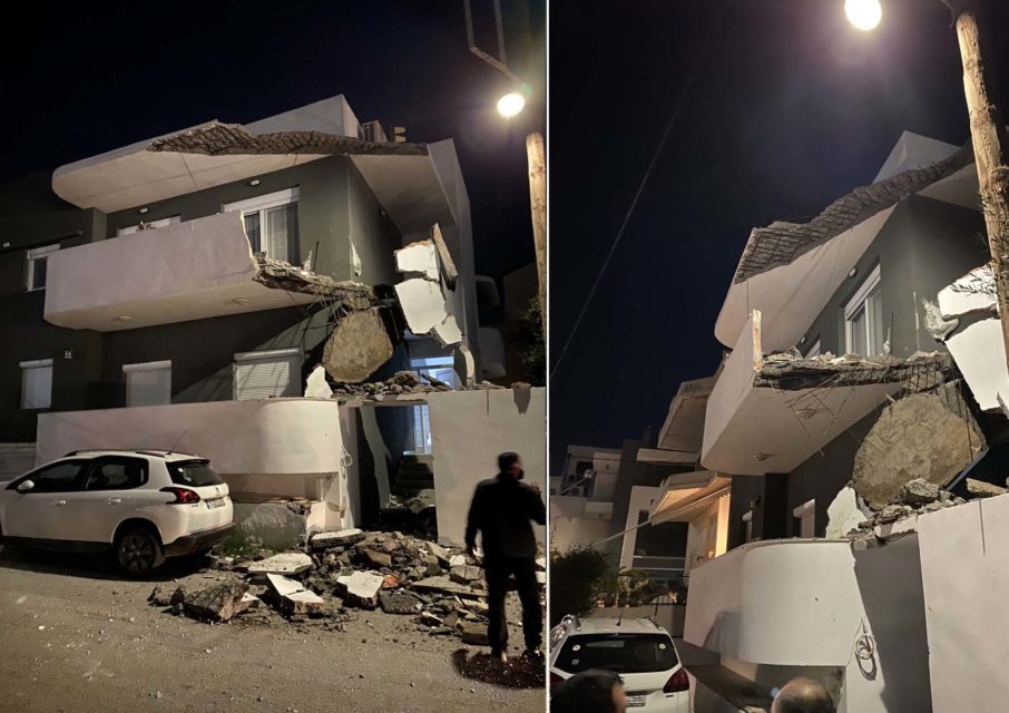 Ηράκλειο: Κατέρρευσε μπαλκόνι - «Από θαύμα δεν θρηνήσαμε θύματα»