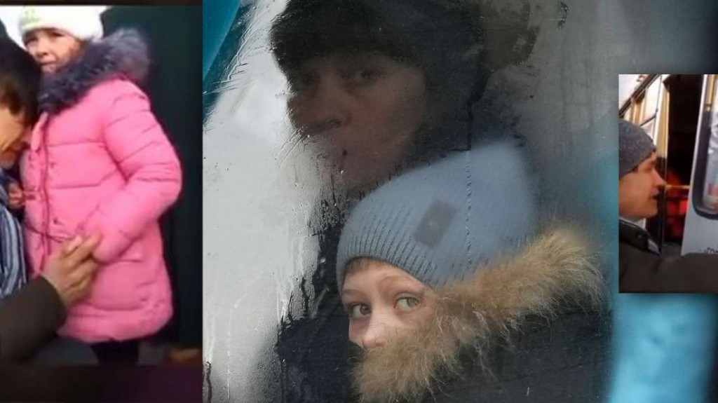 Ουκρανία: Η σπαρακτική στιγμή που πατέρας αποχαιρετά την οικογένειά του