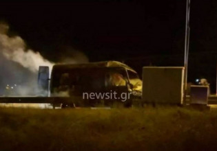 Βίντεο σοκ από τροχαίο στη Θεσσαλονίκη – Εβγαλαν 25χρονο μέσα από φλεγόμενο αυτοκινητό