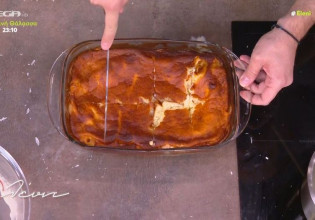 Ο Νικόλας Σακελλαρίου φτιάχνει γλυκιά πατσαβουρόπιτα