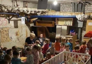 Πόλεμος στην Ουκρανία: Κρυμμένα παιδιά στα καταφύγια των πόλεων της χώρας