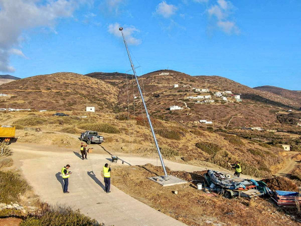 Αμοργός: Τοποθετήθηκαν αλεξικέραυνα
