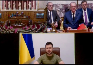 Ζελένσκι στο γαλλικό κοινοβούλιο: Βοηθήστε μας να κερδίσουμε τον πόλεμο – Οι γαλλικές εταιρείες να φύγουν από τη Ρωσία