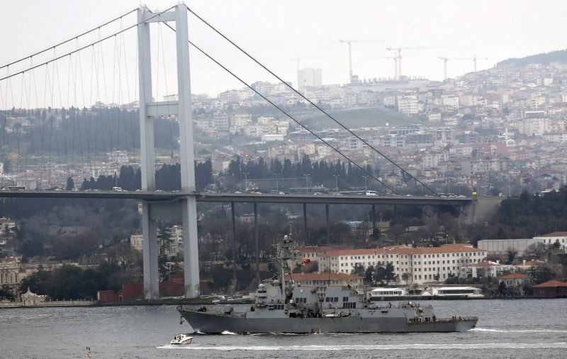 «Όχι» της Τουρκίας στη διέλευση ρωσικών πολεμικών πλοίων από τα Στενά του Βοσπόρου