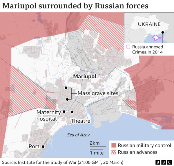 Η Μαριούπολη έπεσε στα χέρια των Ρώσων σύμφωνα με τον δήμαρχο της πόλης