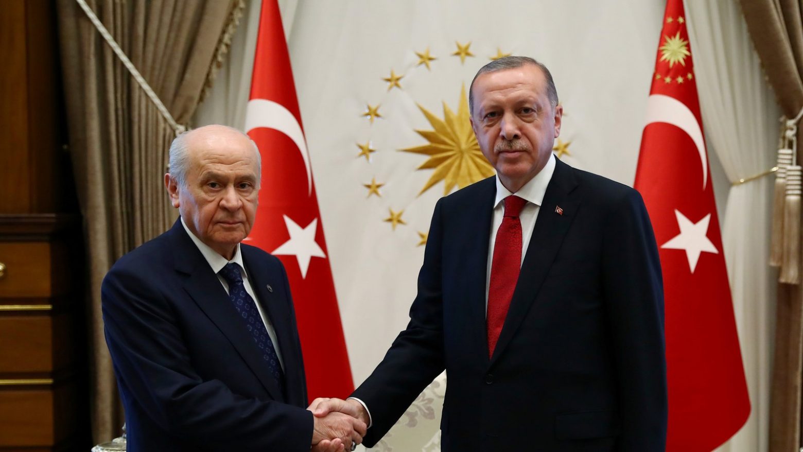 Ερντογάν - Μπαχτσελί: Αναφορές στο «Εθνικό Συμβόλαιο» και σε «τουρκικά κοιτάσματα στην Αν. Μεσόγειο»