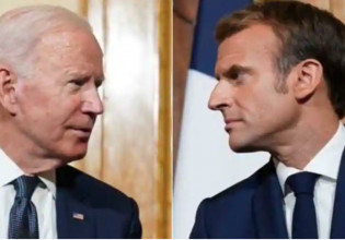 Ουκρανία: Τηλεφωνική επικοινωνία Μακρόν με Μπάιντεν και Ζελένσκι