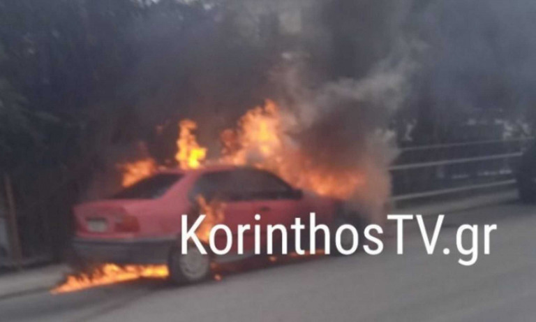 Κιάτο: «Λαμπάδιασε» ΙΧ στο κέντρο της πόλης