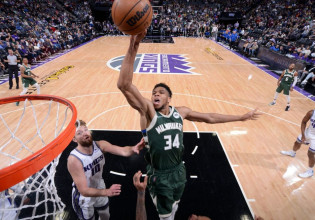 Κινγκς – Μπακς 126-135: «Διπλός» Αντετοκούνμπο και νίκη για τους Μπακς