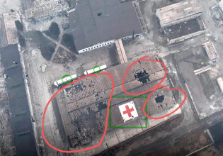 Ουκρανία: Κτίριο του Ερυθρού Σταυρού έγινε στόχος ρωσικών βομβαρδισμών στη Μαριούπολη